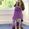 Classic Dog Drying Coat Purple
