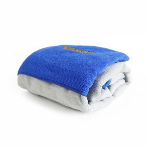 Dog drying towel grey and blue_main