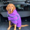 Classic Dog Drying Coat Purple